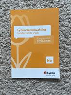 Lyceo Samengevat VWO Nederlands, VWO, Lyceo, Ophalen of Verzenden, Zo goed als nieuw
