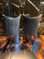 2 Vazen, Overige kleuren, Ophalen of Verzenden, Minder dan 50 cm, Glas