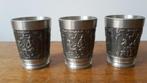 Tinnen bekers "Vogel Gute Zinn" schnapsbeckers-borrelbekers, Verzenden, Huis en Inrichting