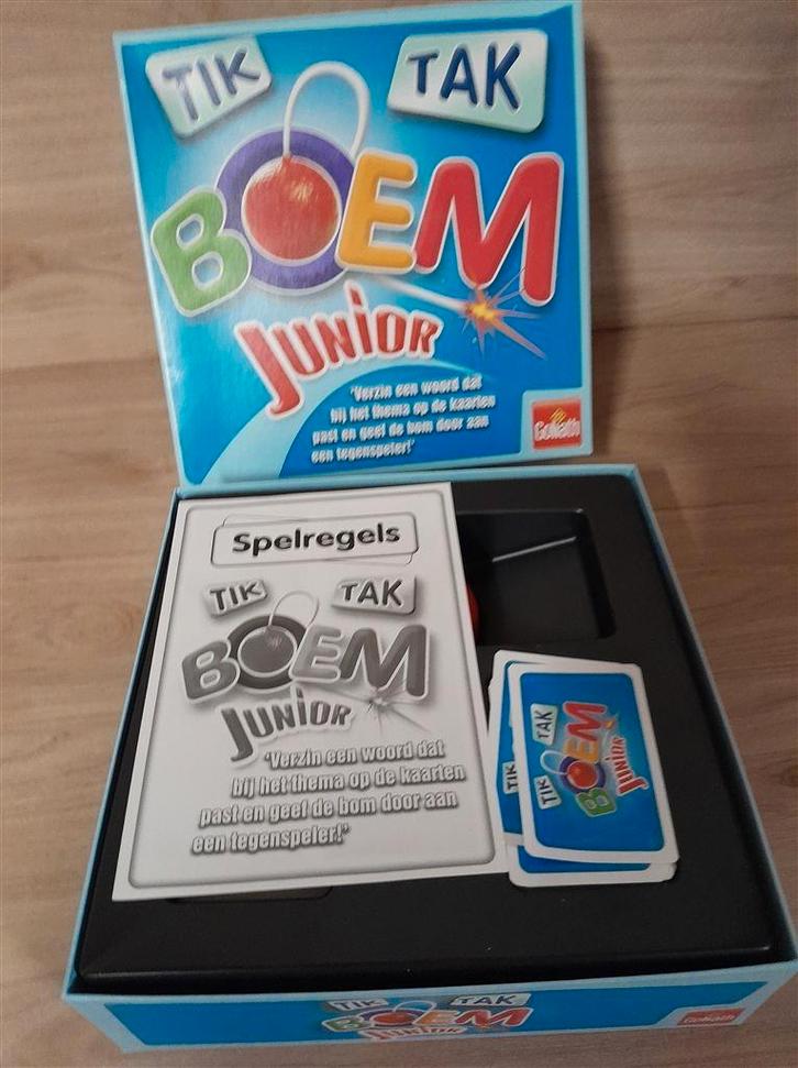 Tik tak boem junior - s1506, Hobby en Vrije tijd, Gezelschapsspellen | Bordspellen, Zo goed als nieuw, Ophalen of Verzenden
