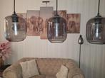 3 lampen, Huis en Inrichting, Lampen | Hanglampen, Ophalen, Zo goed als nieuw, Minder dan 50 cm