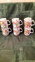 6 Mokjes Rose of England met Beertjes - Nieuw, Ophalen of Verzenden, Nieuw, Overige stijlen, Kop(pen) en/of Schotel(s)