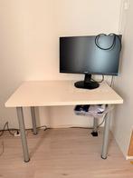 Bureau wit 60x100, Ophalen, Gebruikt, Bureau