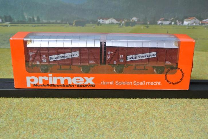 Primex / Märklin 4596 Gesloten goederenwagons van de DB, Hobby en Vrije tijd, Modeltreinen | H0, Nieuw, Treinset, Wisselstroom