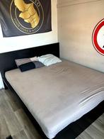 bed, Huis en Inrichting, Slaapkamer | Bedden, Ophalen, Zwart, Tweepersoons, Zo goed als nieuw