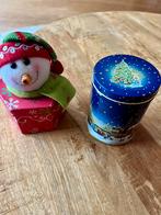 Kerstdoosje en blikje, Ophalen of Verzenden, Zo goed als nieuw