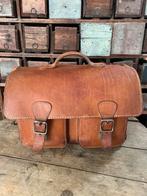 Mooie leren original ruitertassen tas, Sieraden, Tassen en Uiterlijk, Tassen | Schooltassen, Minder dan 30 cm, Bruin, Aktetas of Boekentas
