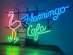Flamingo Cafe neonverlichting neon lamp fifties sixties, Ophalen, Zo goed als nieuw, Lichtbak of (neon) lamp