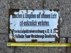 Emaille bordje duits rauchen verboten, Ophalen of Verzenden, Gebruikt, Reclamebord