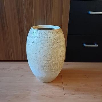 Mooie zware handgemaakte bloempot/vaas van Mica 36x17 cm beschikbaar voor biedingen