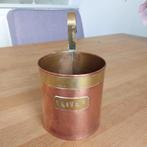 Vintage Koperen 1 Liter Maatbeker met Handvat, Ophalen of Verzenden