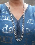 Zilveren prachtige massieve zware schakel ketting nr.444, Verzenden, Zo goed als nieuw, Zilver, Zilver