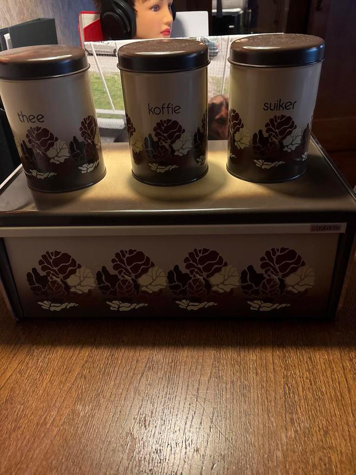 Brabantia Voorraadbus Set met Broodtrommel, Huis en Inrichting, Keuken | Keukenbenodigdheden, Gebruikt, Ophalen