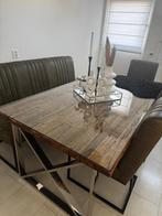 Eettafel met stoelen, Ophalen, Zo goed als nieuw, 4 tot 6 stoelen
