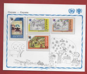 Intern. jr. v.h. Kind 1979 - Guyana - postfris - op kaart beschikbaar voor biedingen