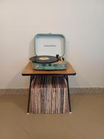 Audiomeubel platenkast platenspeler kast retro vintage, Ophalen, Gebruikt