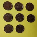 stuivers 1980 -- 8 stuks, Postzegels en Munten, Verzenden, Koningin Juliana, 5 cent, Setje