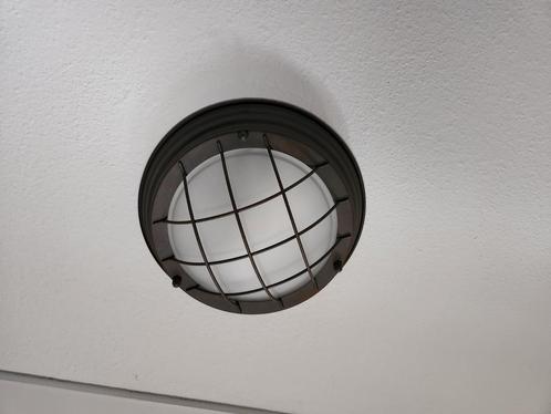 Diverse industriële look plafondlampen 1x filmlamp look, Huis en Inrichting, Lampen | Plafondlampen, Zo goed als nieuw, Glas, Metaal
