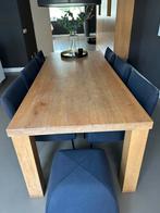Einenhouten tafel 240/100, Ophalen, Gebruikt, 100 tot 150 cm, Eikenhout