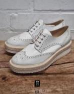 Peperosa - Prachtige leren brogues maat 41 - Als Nieuw, Kleding | Dames, Schoenen, Schoenen met lage hakken, Peperosa, Wit, Ophalen of Verzenden