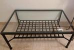 Ikea Salontafel met glazen blad, Huis en Inrichting, Gebruikt, 100 tot 150 cm, Metaal, Minder dan 50 cm