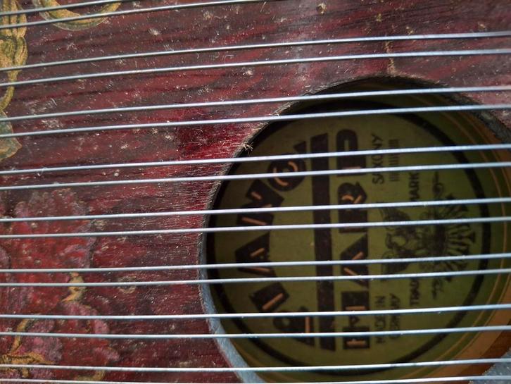 Siter piano harp antiek, Muziek en Instrumenten, Snaarinstrumenten | Overige, Gebruikt, Citer, Ophalen of Verzenden