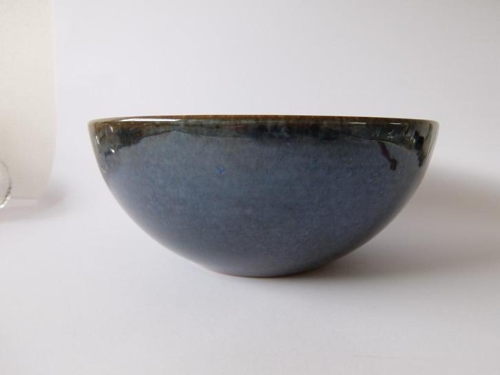oude vintage schaal fruitschaal blauw aardewerk Zaalberg, Antiek en Kunst, Curiosa en Brocante, Ophalen of Verzenden