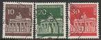Berlijn 1966 286/288 Brandenburger Tor, Gest, Postzegels en Munten, Postzegels | Europa | Duitsland, Ophalen of Verzenden, Overige periodes