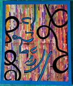 Abstract Acryl Schilderij op Canvas, Antiek en Kunst, Kunst | Schilderijen | Klassiek, Ophalen of Verzenden