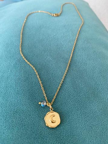 Labradorite moon ketting rvs - nieuw beschikbaar voor biedingen