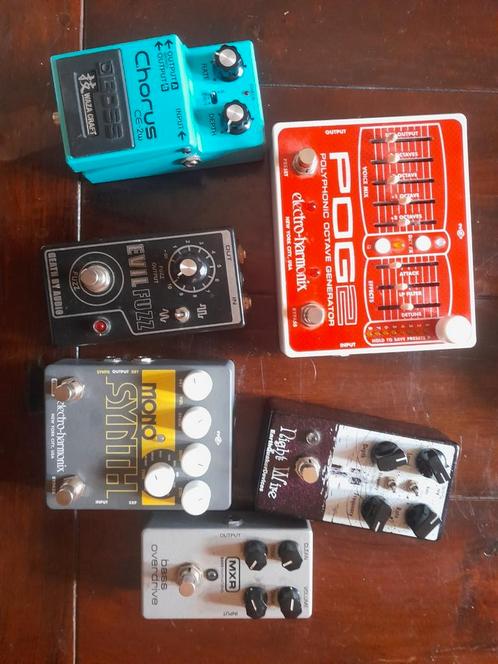 Pog 2, mono synth, Evil Fuzz, NightWire, MXR m89, Muziek en Instrumenten, Effecten, Zo goed als nieuw, Chorus, Delay of Echo, Distortion, Overdrive of Fuzz