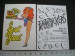 panini fantastickers fast food friet hamburger pin-up babe, Verzenden, Zo goed als nieuw, Winkel of Supermarkt