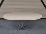Vintage eettafel Pastoe witte uitschuifbare tafel ovaal, Huis en Inrichting, Tafels | Eettafels, Ophalen, Gebruikt, 100 tot 150 cm