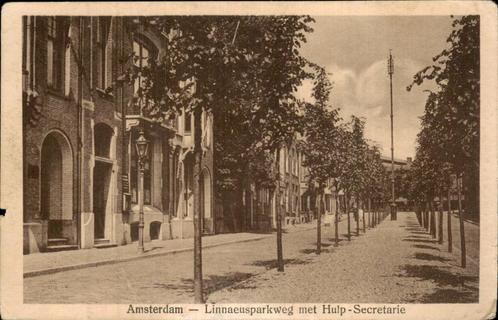 Amsterdam Linnaeusparkweg Hulp secretarie, Verzamelen, Ansichtkaarten | Nederland, Gelopen, Noord-Holland, Voor 1920, Ophalen of Verzenden