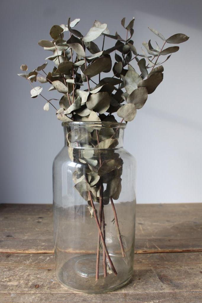 Oude brocante glazen pot / vaas Nr.2 *Pronck & Praal*, Antiek en Kunst, Curiosa en Brocante, Ophalen of Verzenden