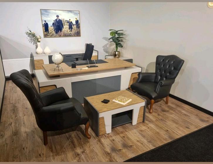 Exclusief directiebureau set - direct leverbaar!, Huis en Inrichting, Bureaus, Ophalen of Verzenden