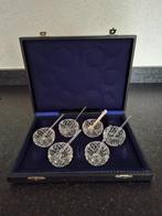 Kristal geslepen zoutbakjes, Antiek en Kunst, Antiek | Glas en Kristal, Ophalen of Verzenden