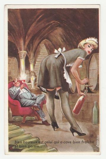 Een mooie dame en een goed glas wijn.  Illustrateurs. beschikbaar voor biedingen