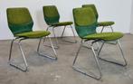 Jaren 70 space age stapelstoelen, Huis en Inrichting, Stoelen, Ophalen, Gebruikt, Wit, Onbekend