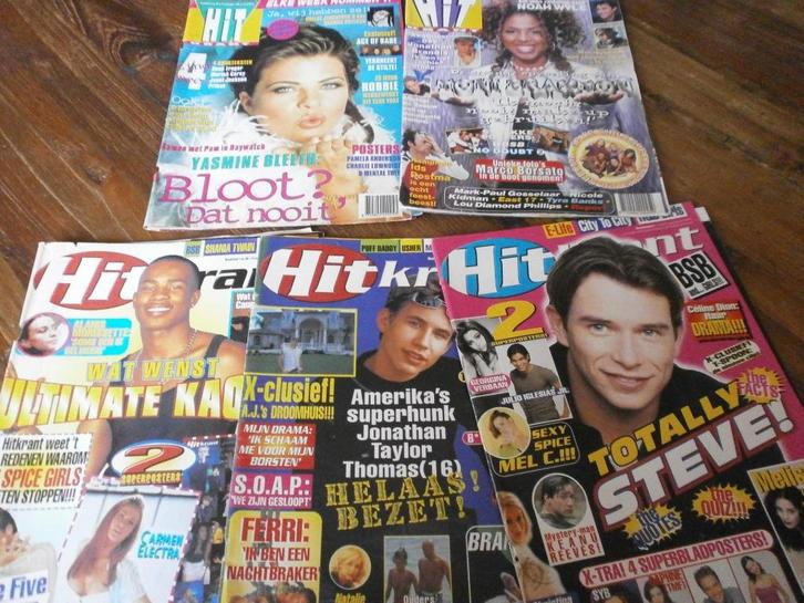 5 hitkranten jr 90  los in het jasje . 95/97/98 / 99, Verzamelen, Tijdschriften, Kranten en Knipsels, Tijdschrift, 1980 tot heden