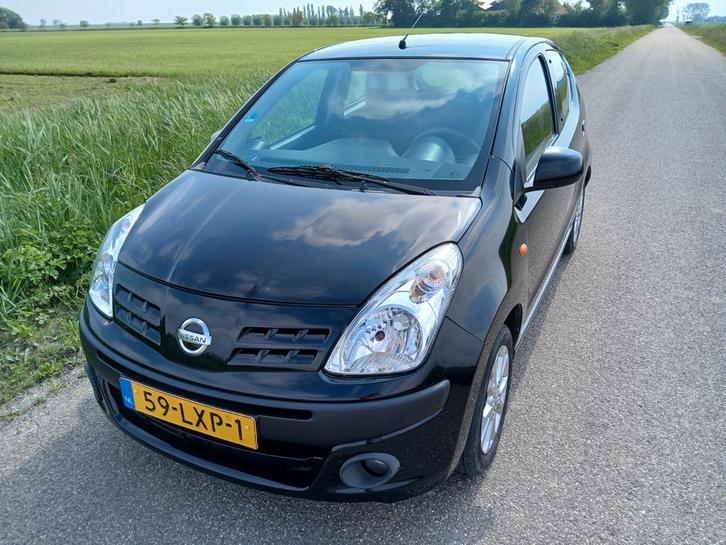Nissan Pixo 1.0 50KW 5D 2010 Zwart, Auto's, Nissan, Particulier, Pixo, Benzine, A, Hatchback, Handgeschakeld, Origineel Nederlands