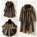 Bontjas van Wasbeer raccon, Ophalen of Verzenden, Zo goed als nieuw, Maat 46/48 (XL) of groter, Grijs