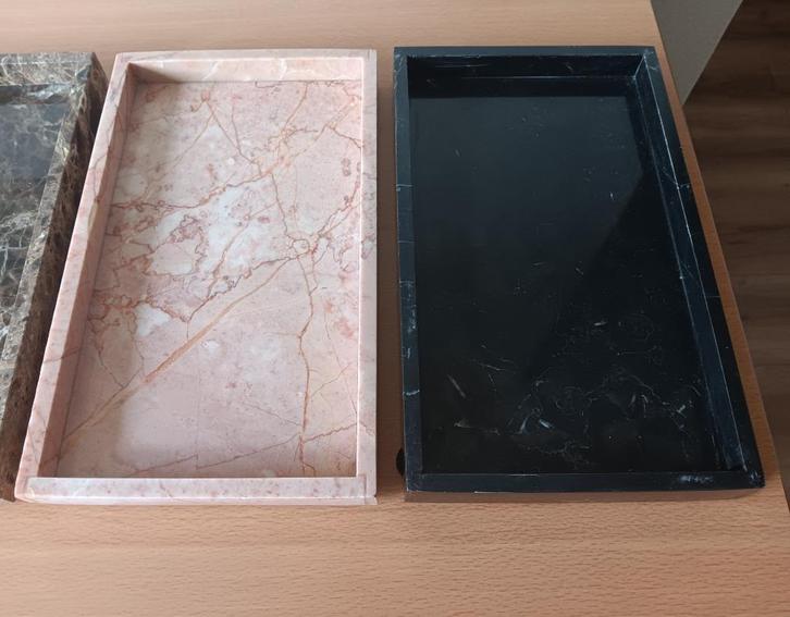 mooi marmer/natuursteen plateau, diverse kleuren, Huis en Inrichting, Woonaccessoires | Schalen en Manden, Zo goed als nieuw, Schaal