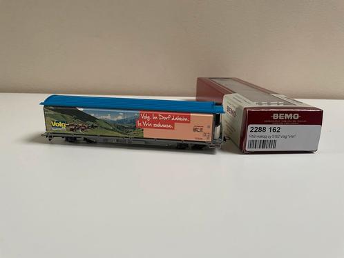 Bemo H0m RhB Haikqq-uy 5162 Volg “Vrin” - 2288 162, Hobby en Vrije tijd, Modeltreinen | H0, Zo goed als nieuw, Wagon, Gelijkstroom