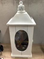 Grote houten kandelaar, Ophalen, Gebruikt, Wit, Minder dan 25 cm