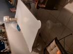 Witte eettafel, Huis en Inrichting, Ophalen, 200 cm of meer, 50 tot 100 cm, Zo goed als nieuw