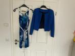 Te koop pracht mouwloos jurkje Steps blauw/beige mt. 34, Kleding | Dames, Gelegenheidskleding, Maat 34 (XS) of kleiner, Blauw