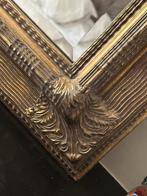 Spiegel met gouden lijst. 140x80 facel geslepen, Ophalen, Rechthoekig, Minder dan 100 cm