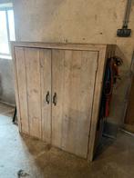 Steigerhouten Kast - Stalkast/Zadelkast, Ophalen, Gebruikt, 100 tot 150 cm, Overige houtsoorten