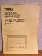 Yamaha REX50 Manual - Handleiding, Muziek en Instrumenten, Ophalen of Verzenden, Gebruikt, Multi-effect
